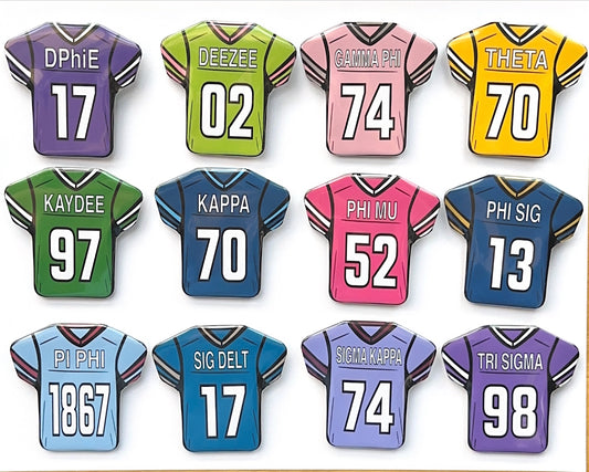 Sorority Football Jersey Button - Founding Years
