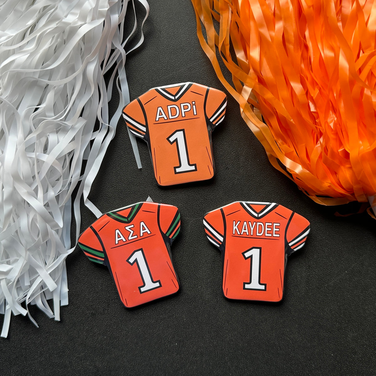 Alpha Phi Football Jersey Button - Customizable