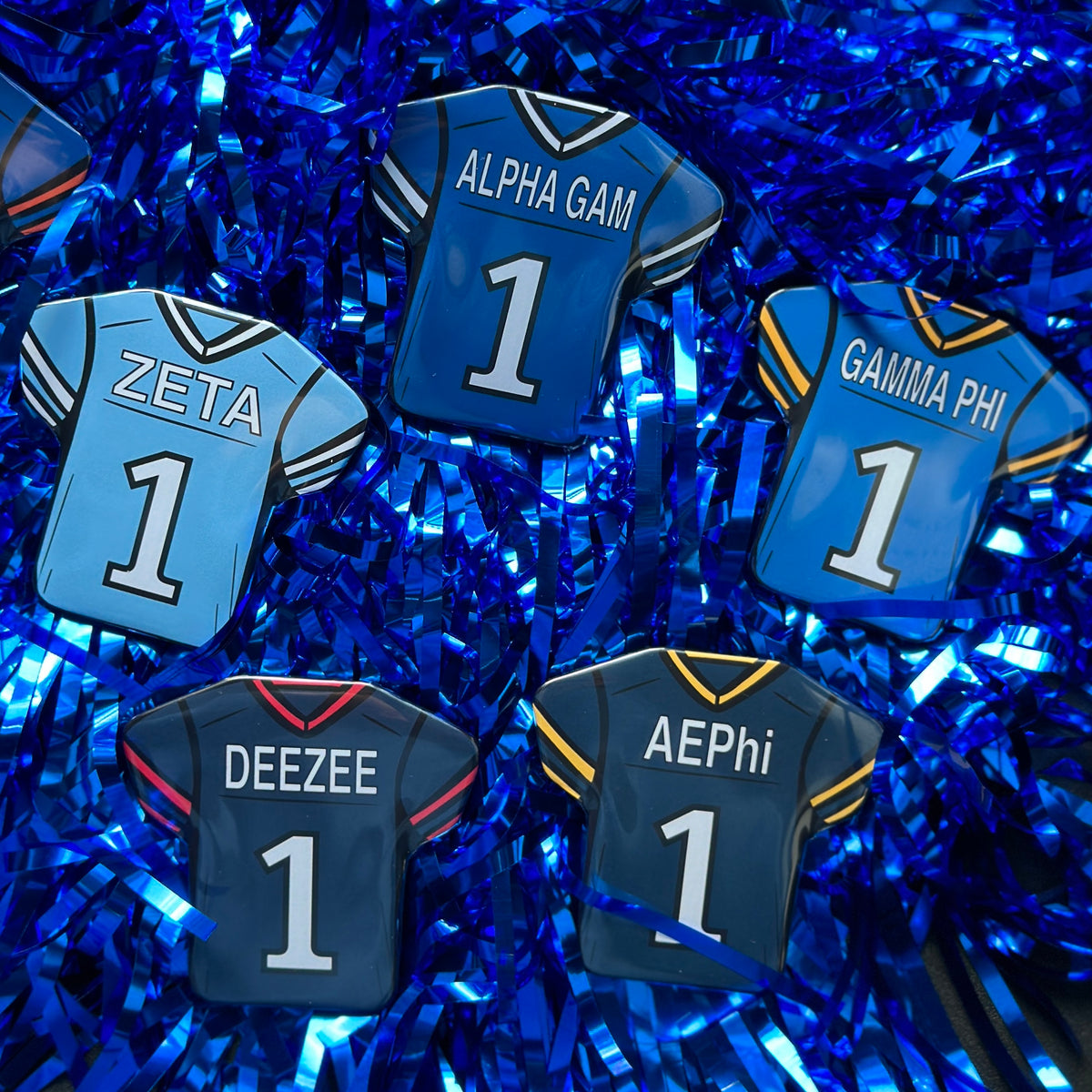 Alpha Phi Football Jersey Button - Customizable