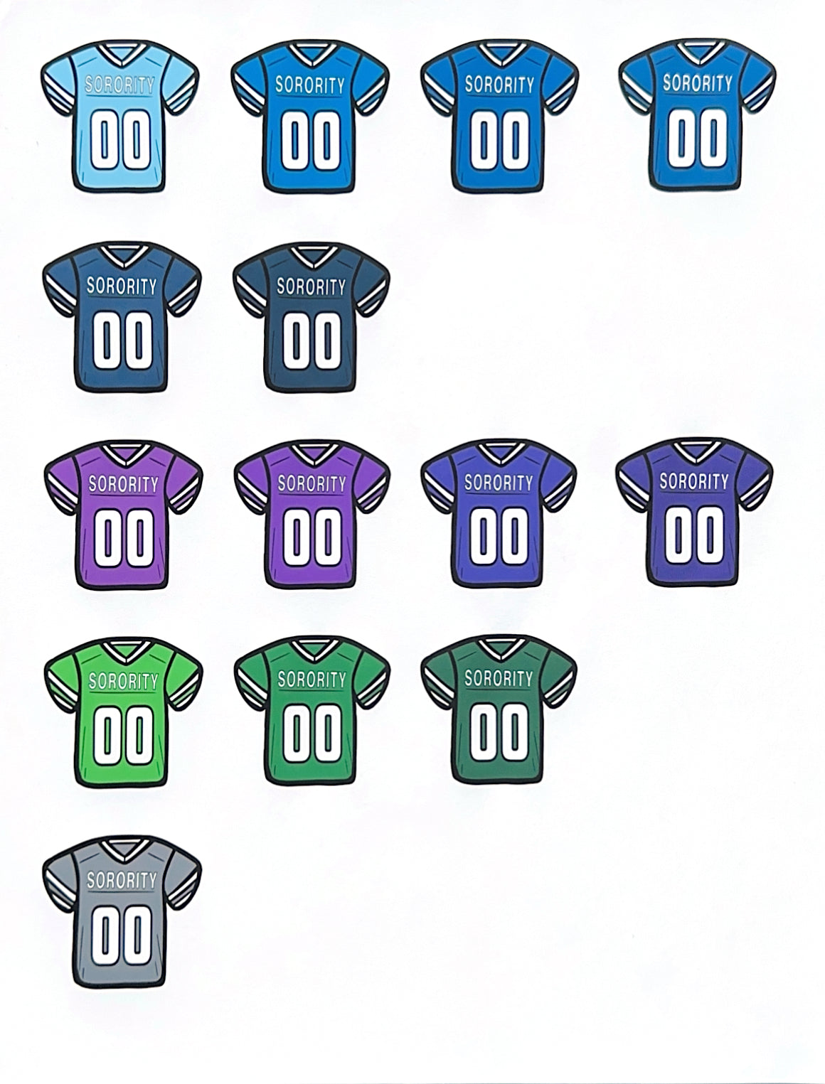 Alpha Phi Football Jersey Button - Customizable