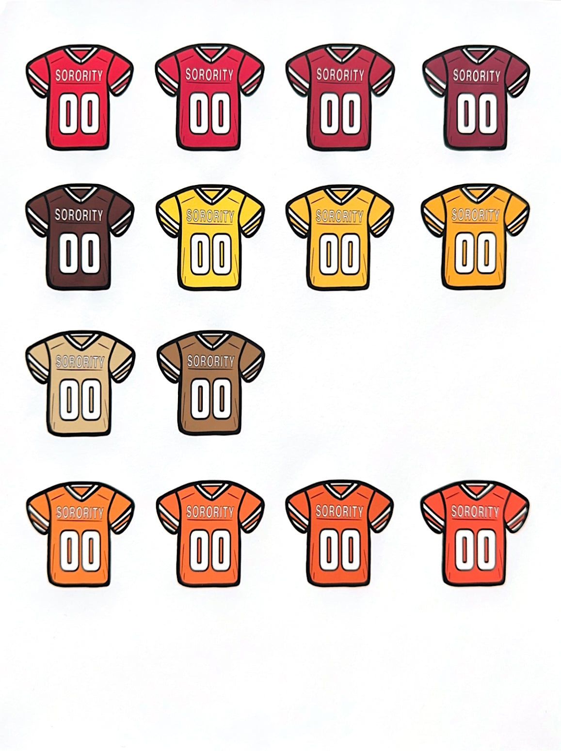 Alpha Phi Football Jersey Button - Customizable