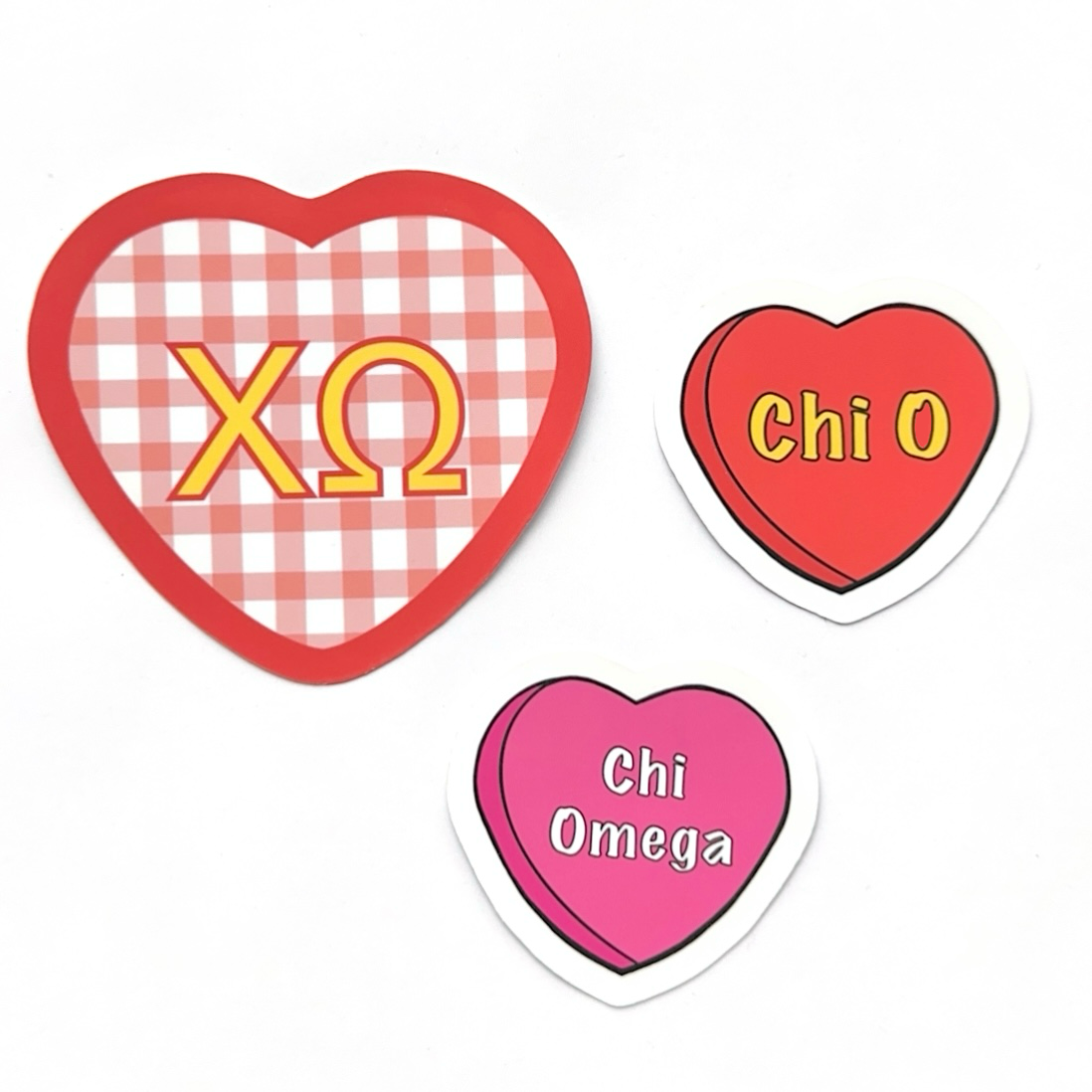 Sorority Hearts Sticker Set