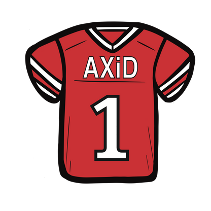 Alpha Xi Delta Football Jersey Button - Customizable