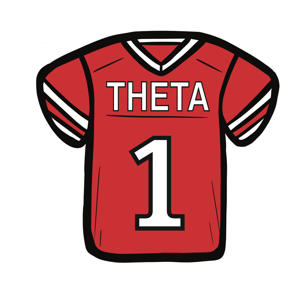 Kappa Alpha Theta Football Jersey Button - Customizable