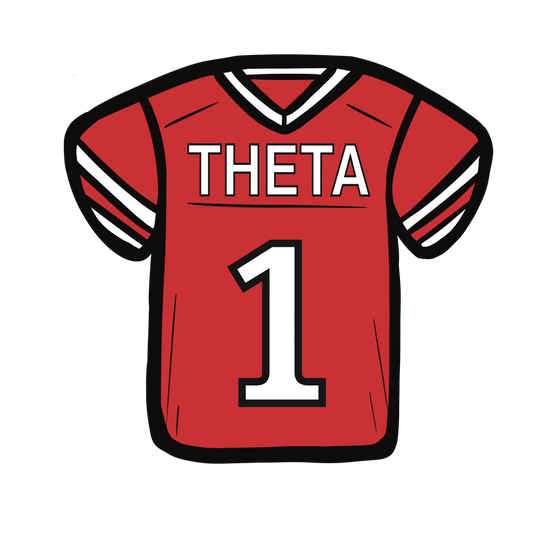Kappa Alpha Theta Football Jersey Button - Customizable
