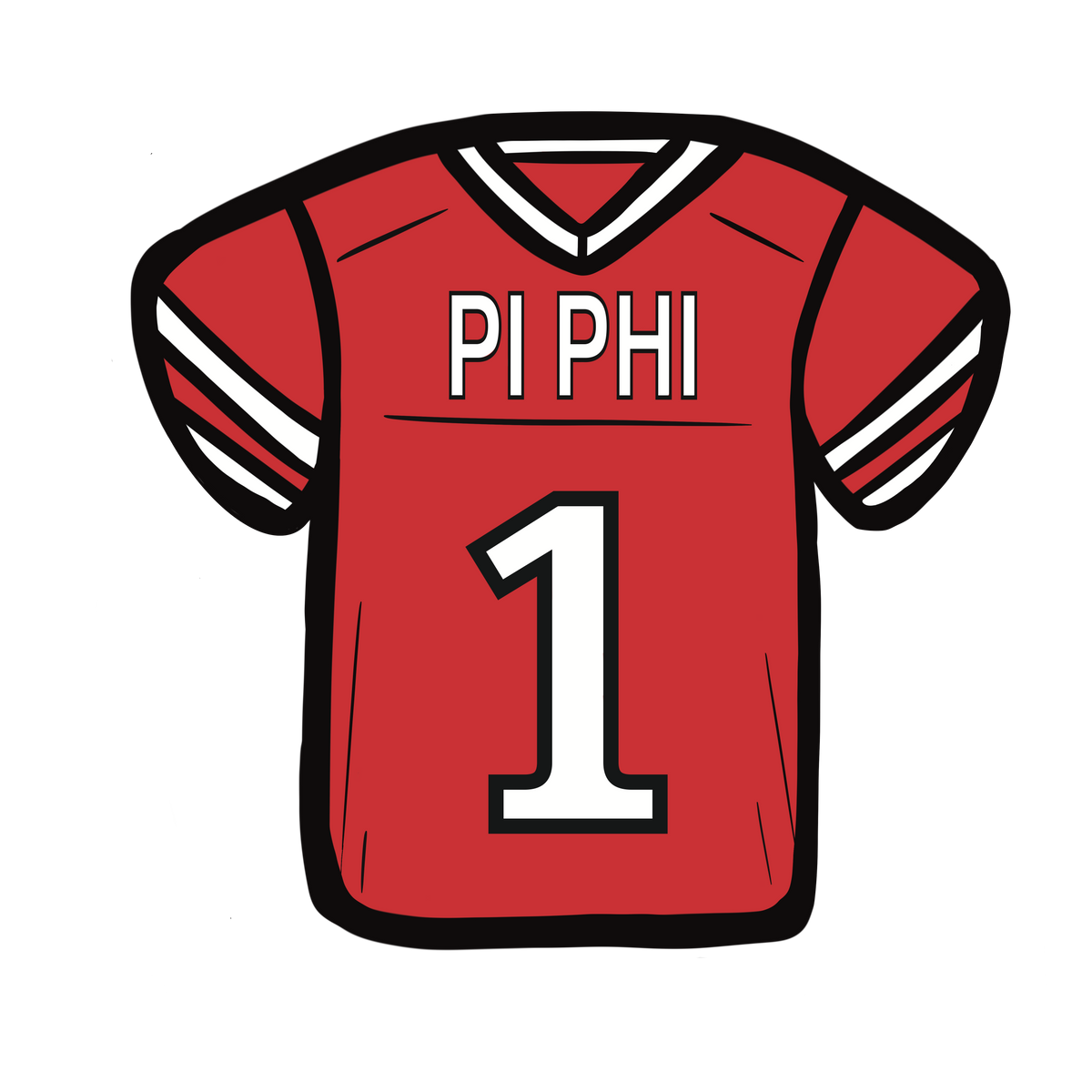 Pi Beta Phi Football Jersey Button - Customizable