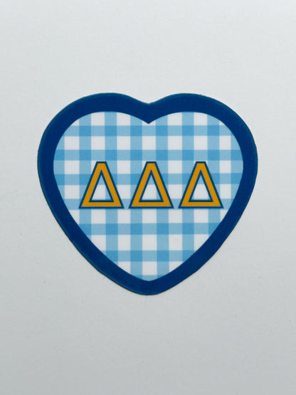 Picnic Heart Sorority Sticker