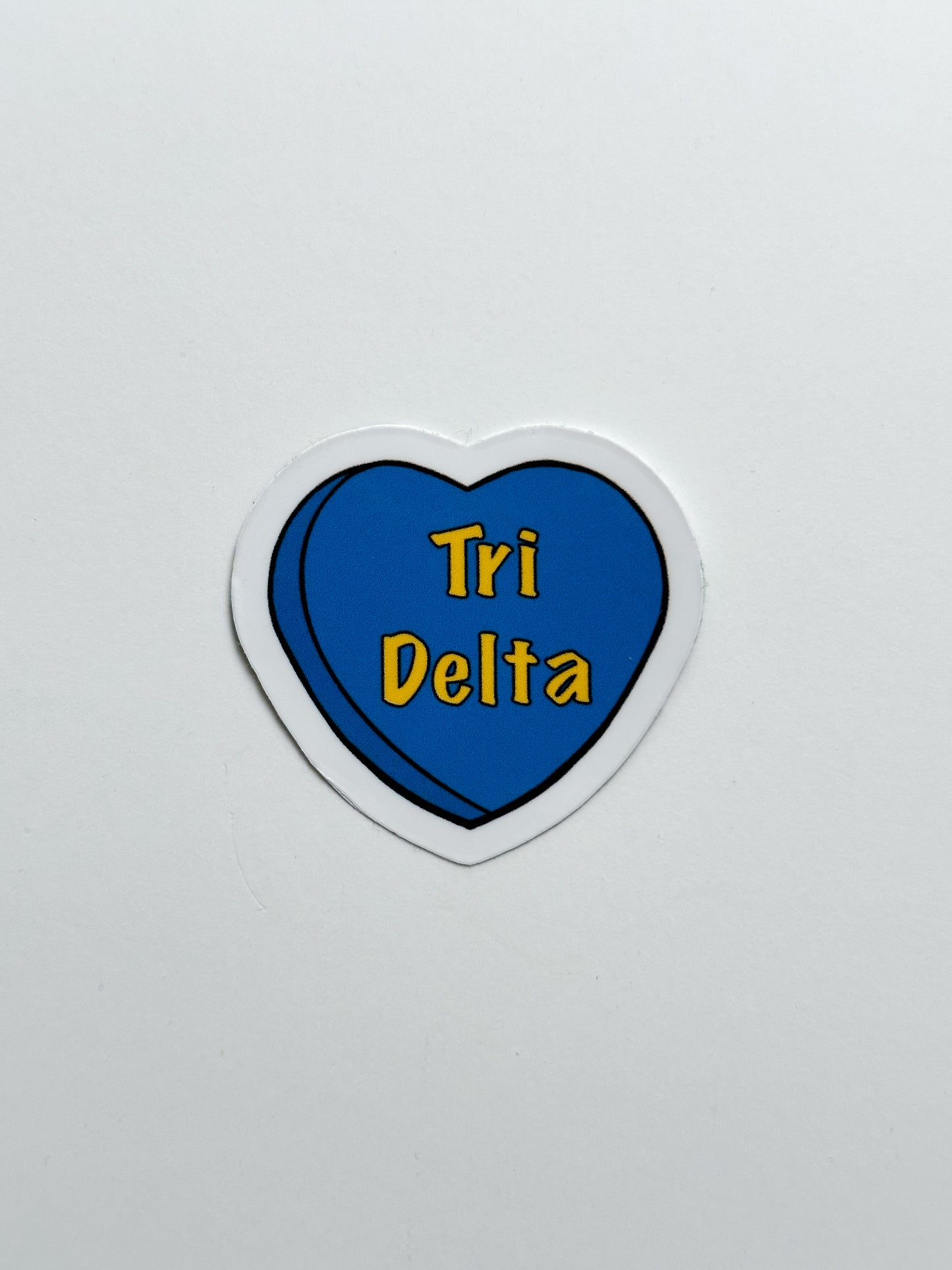 Sorority Colors Candy Heart Sticker