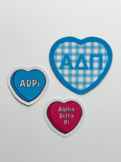 Sorority Hearts Sticker Set