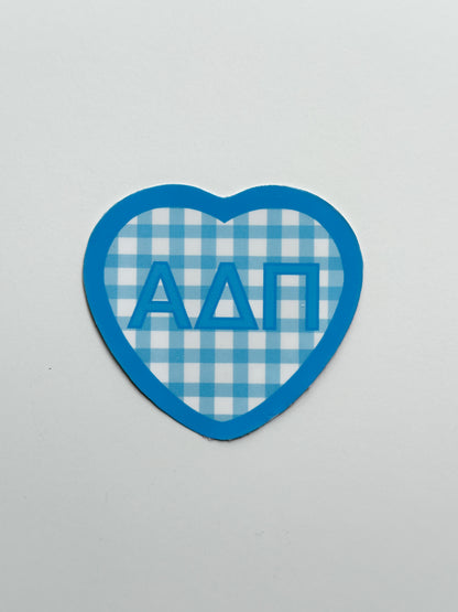 Picnic Heart Sorority Sticker