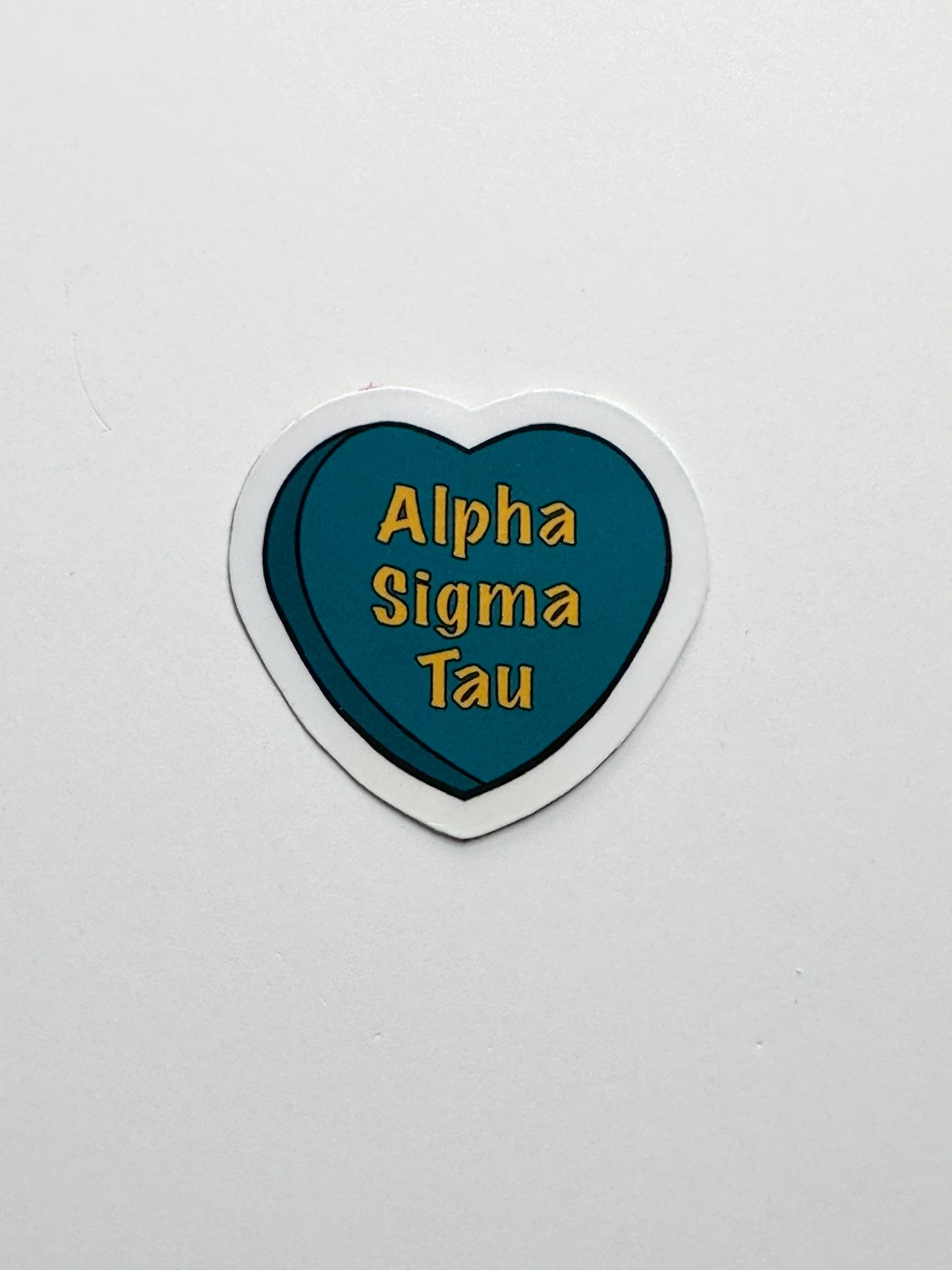 Sorority Colors Candy Heart Sticker