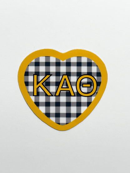 Picnic Heart Sorority Sticker