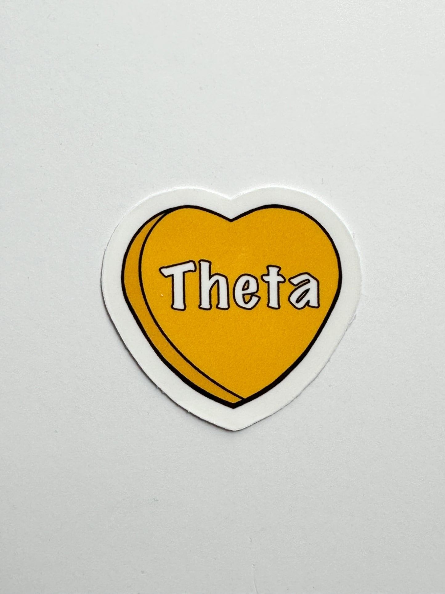 Sorority Colors Candy Heart Sticker