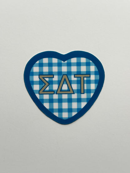 Picnic Heart Sorority Sticker