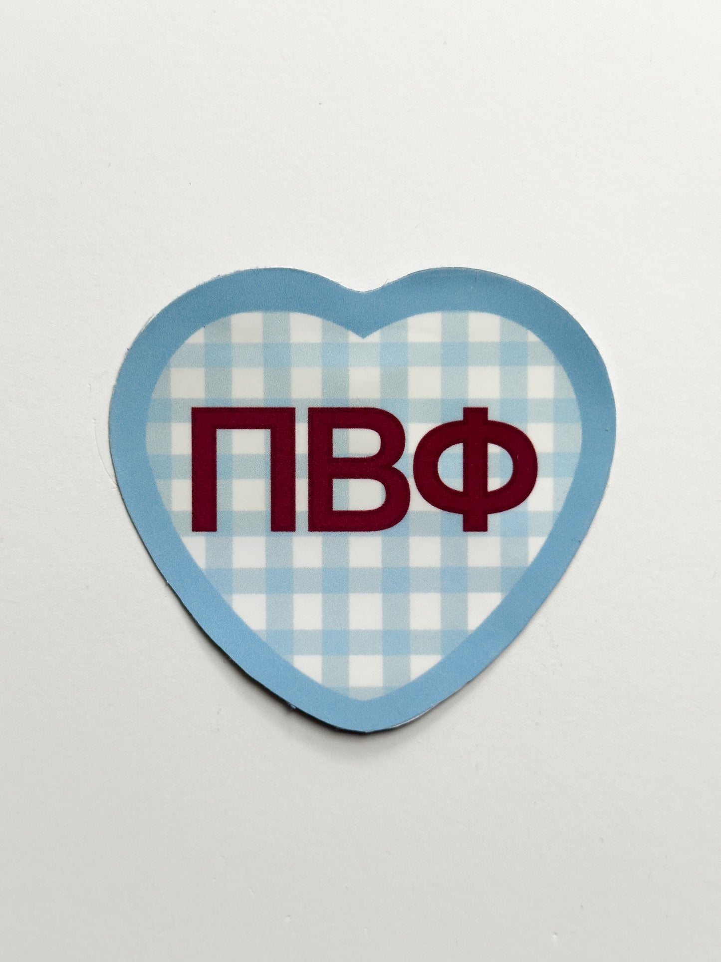 Picnic Heart Sorority Sticker