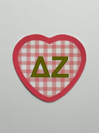 Picnic Heart Sorority Sticker