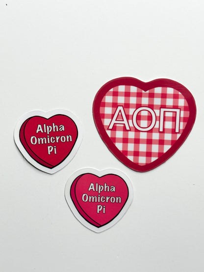 Sorority Hearts Sticker Set