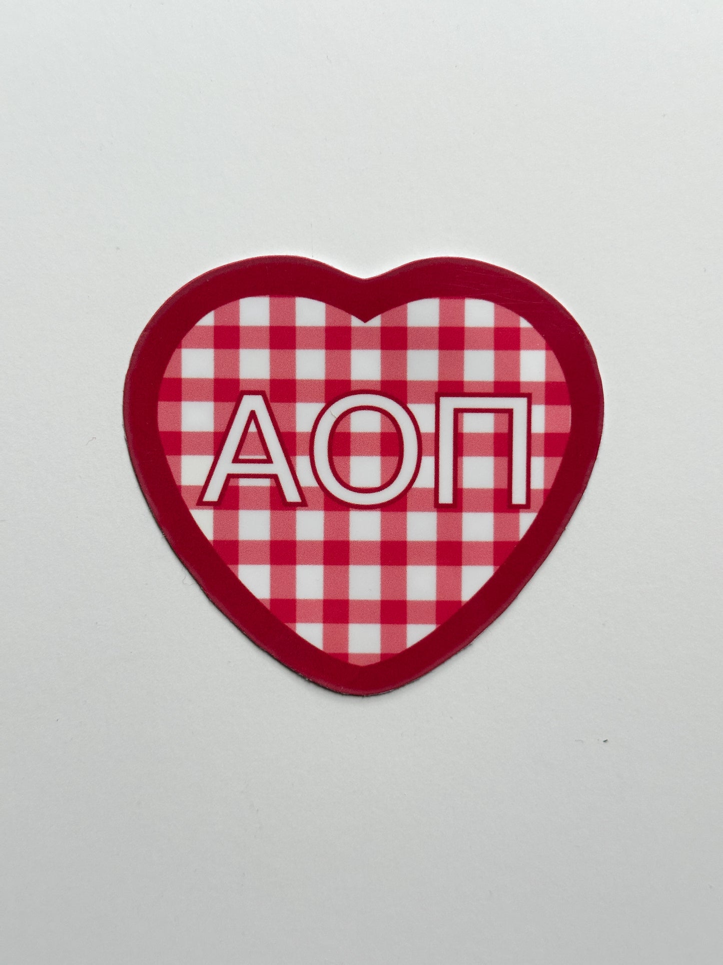 Picnic Heart Sorority Sticker