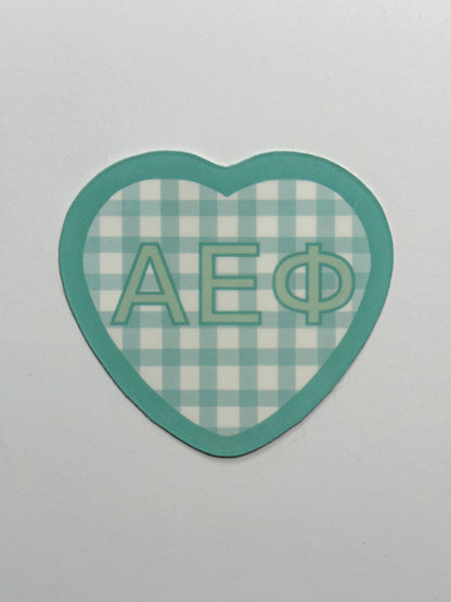 Picnic Heart Sorority Sticker