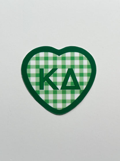 Picnic Heart Sorority Sticker
