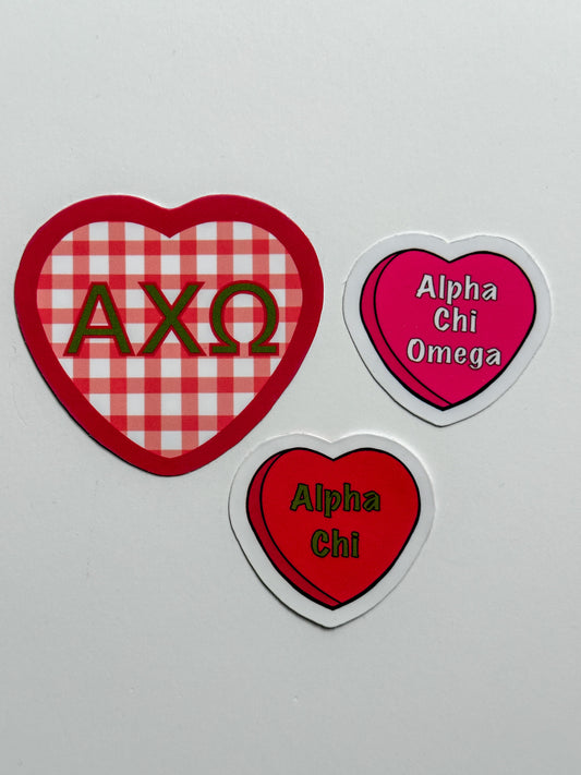Sorority Hearts Sticker Set
