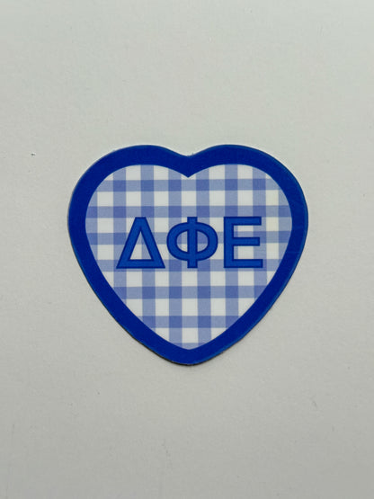 Picnic Heart Sorority Sticker