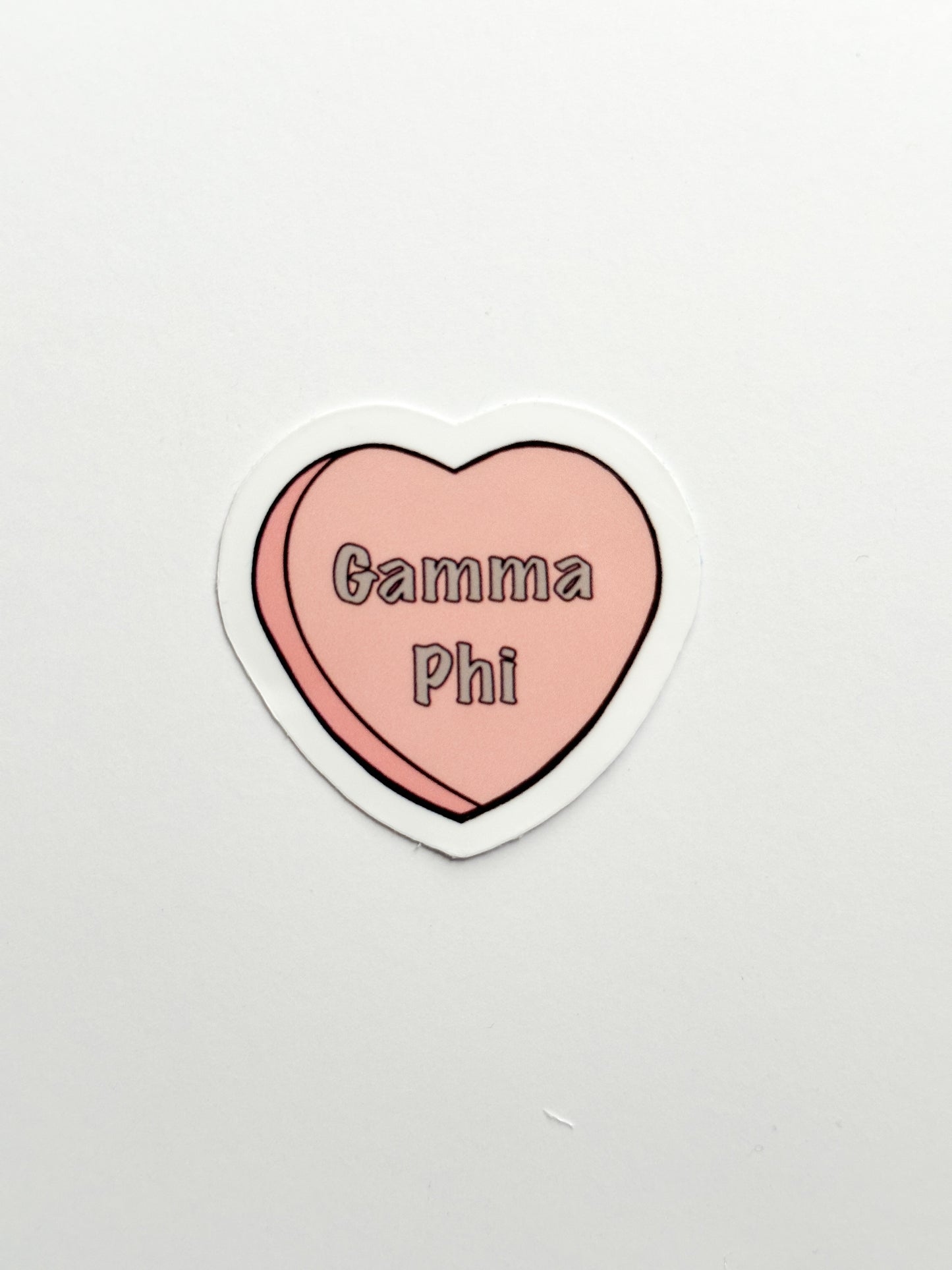 Sorority Colors Candy Heart Sticker