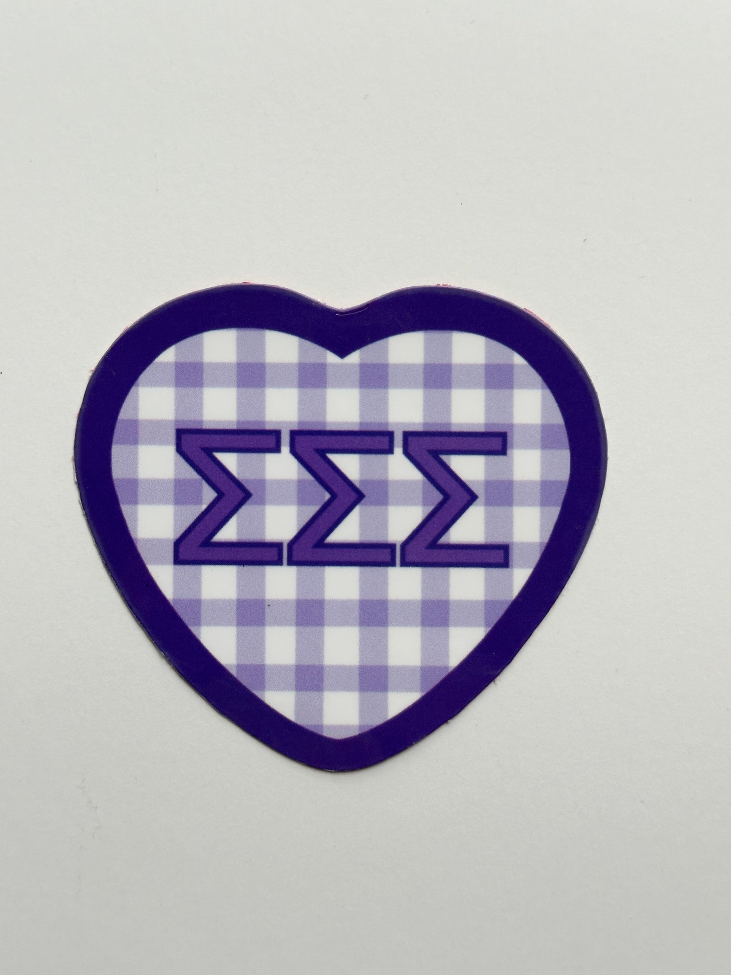Picnic Heart Sorority Sticker