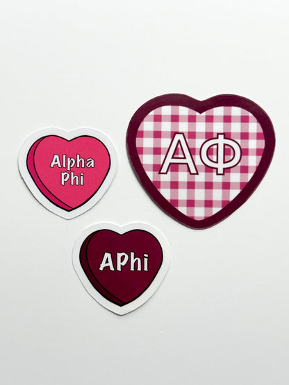 Sorority Hearts Sticker Set