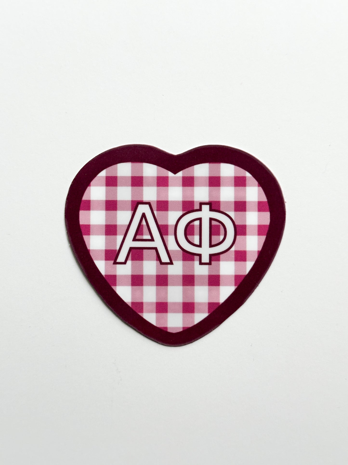 Picnic Heart Sorority Sticker