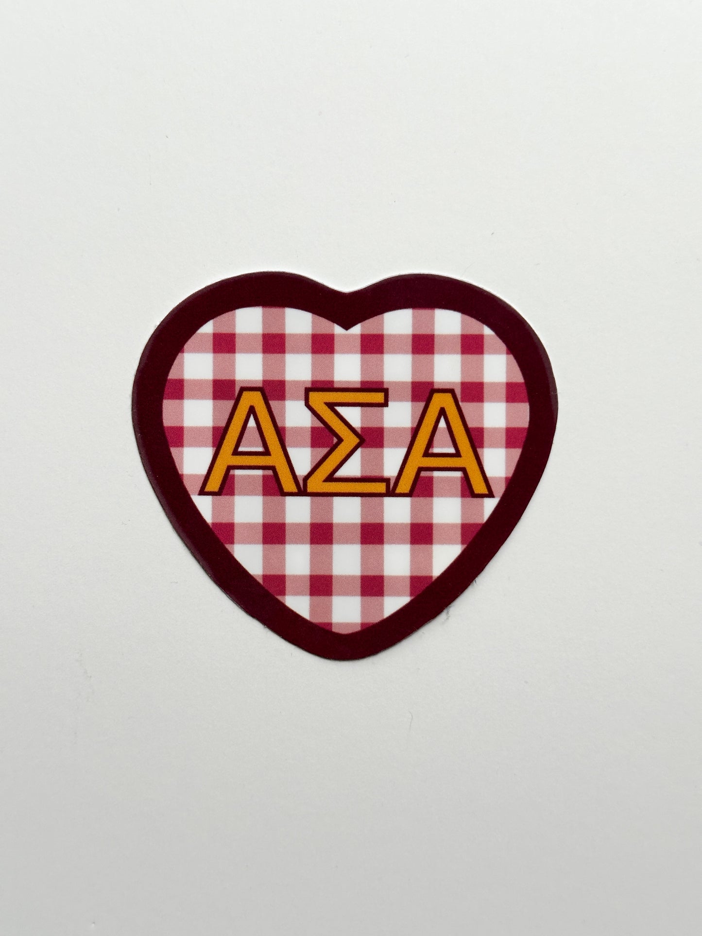 Picnic Heart Sorority Sticker