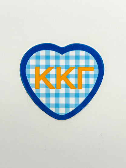 Picnic Heart Sorority Sticker
