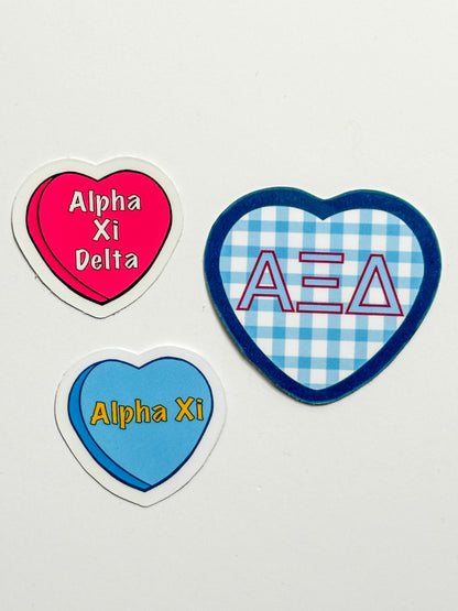Sorority Hearts Sticker Set