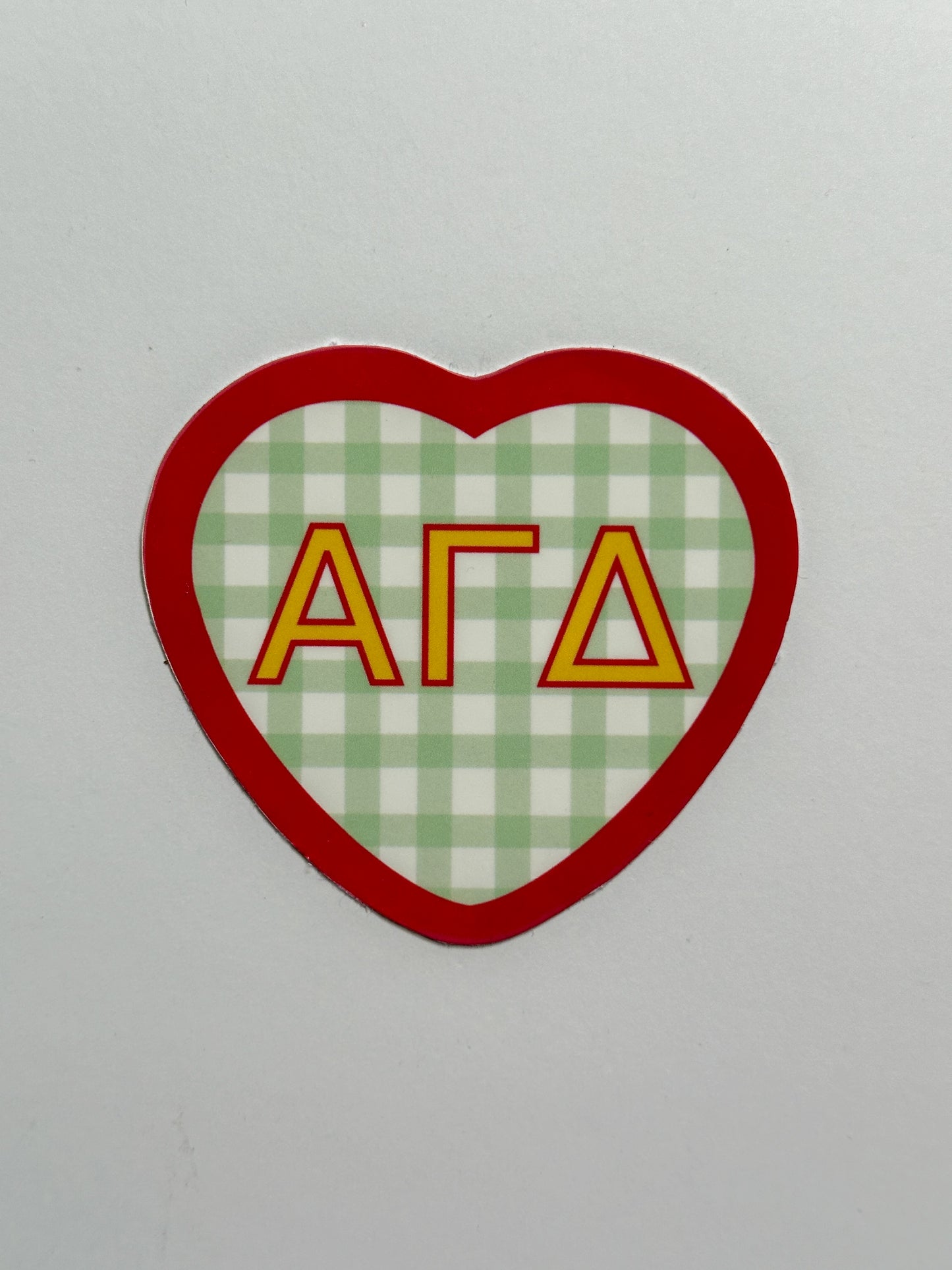 Picnic Heart Sorority Sticker