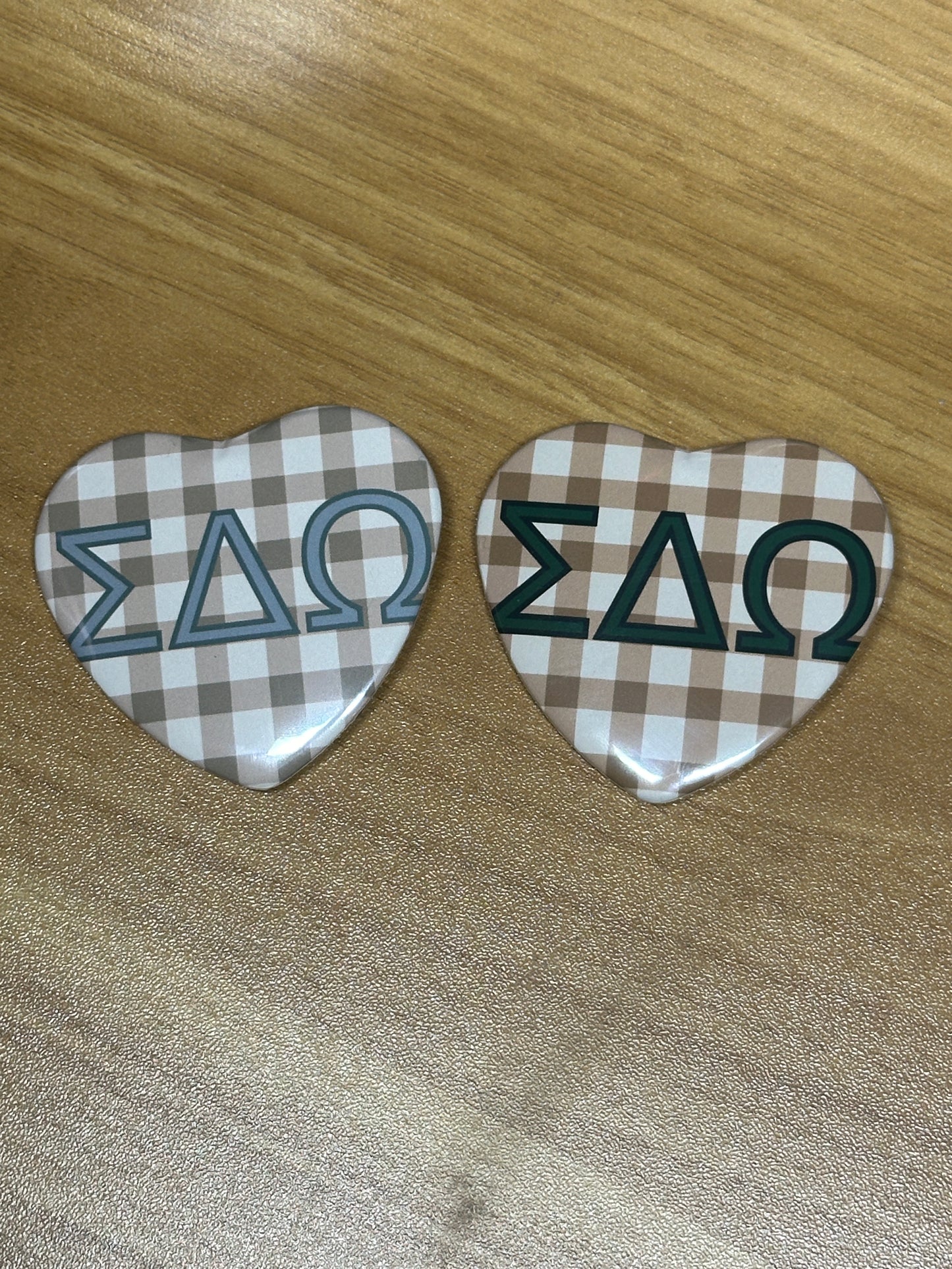 Sigma Delta Omega Picnic Heart Button