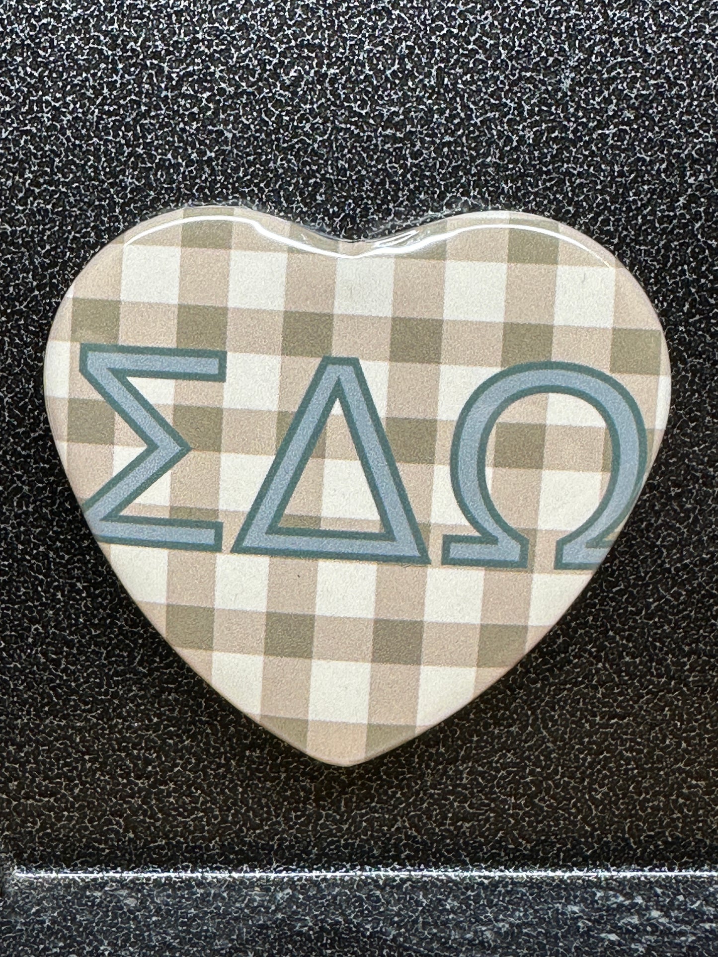 Sigma Delta Omega Picnic Heart Button