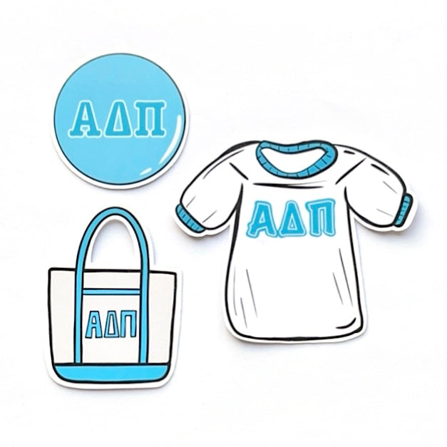 Bid Day Icons Sticker Set