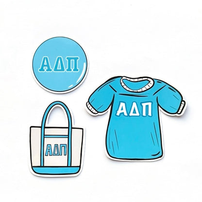 Bid Day Icons Sticker Set