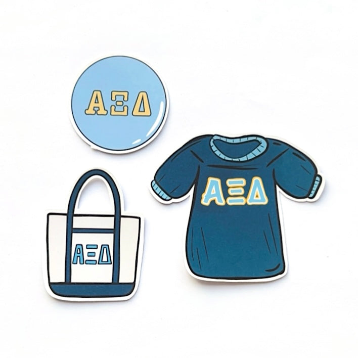 Bid Day Icons Sticker Set