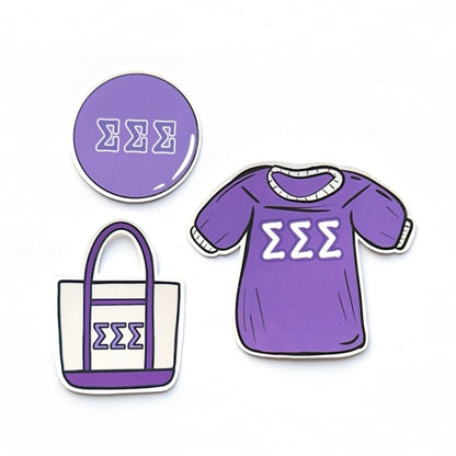 Bid Day Icons Sticker Set