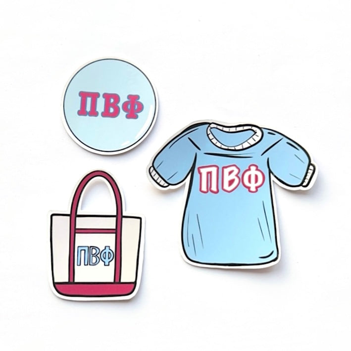 Bid Day Icons Sticker Set