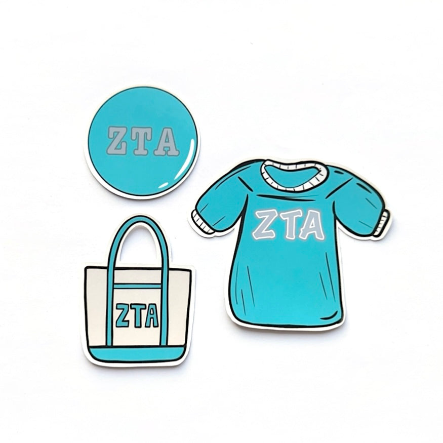 Bid Day Icons Sticker Set