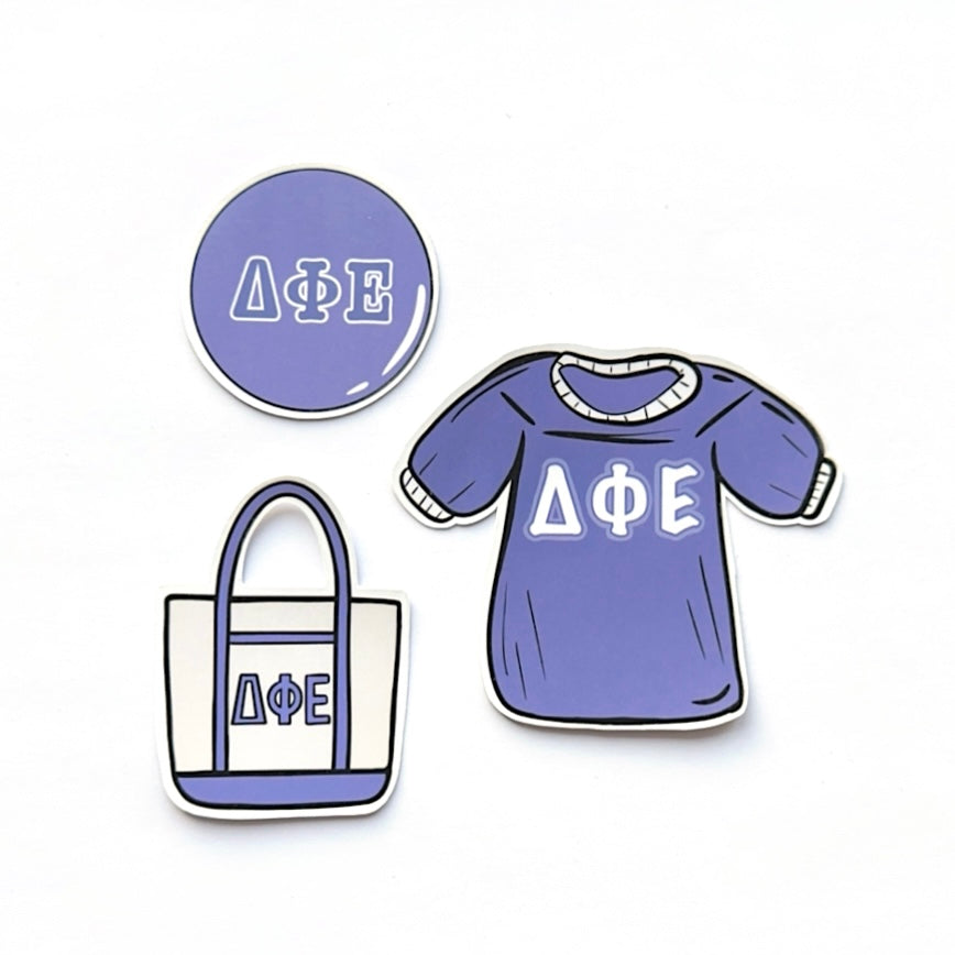 Bid Day Icons Sticker Set