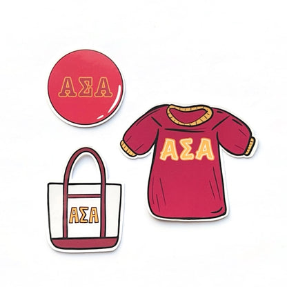 Bid Day Icons Sticker Set
