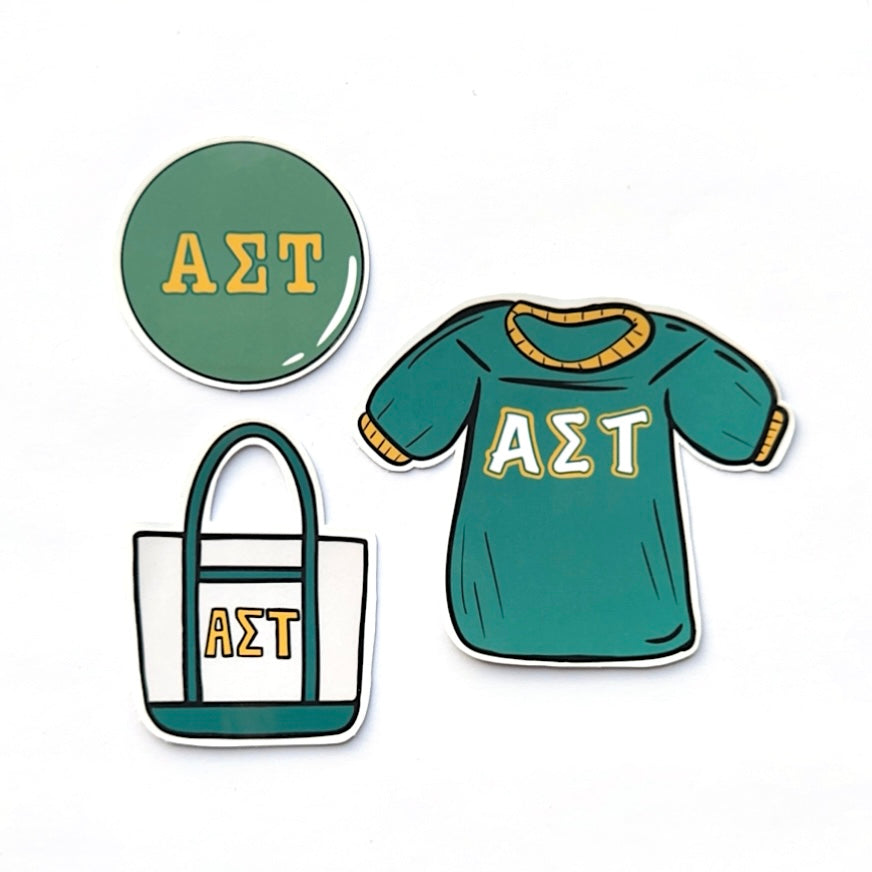 Bid Day Icons Sticker Set
