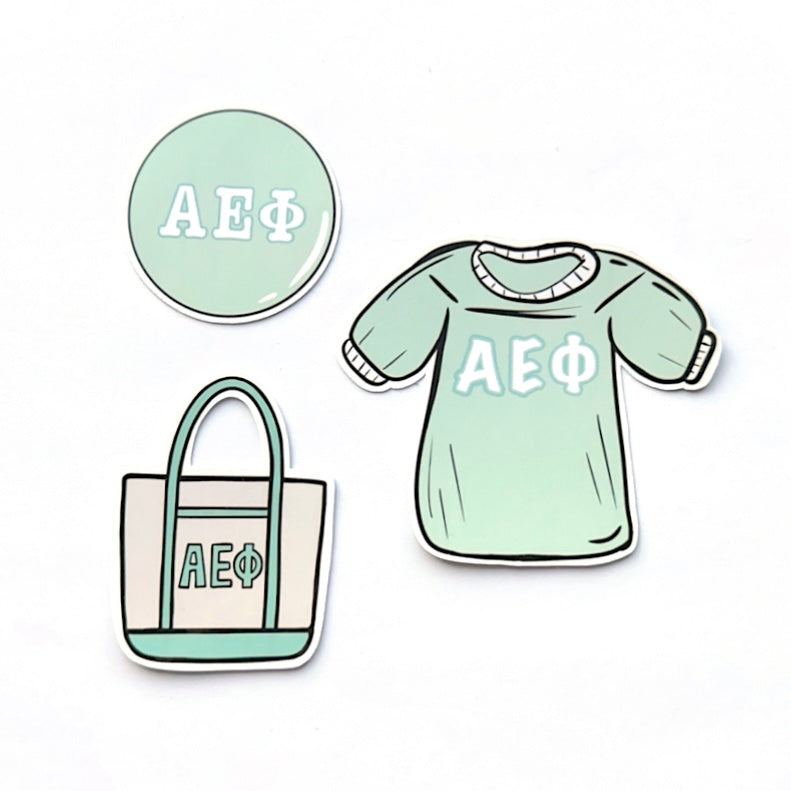 Bid Day Icons Sticker Set
