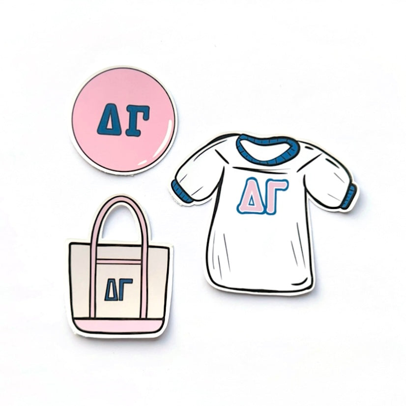 Bid Day Icons Sticker Set