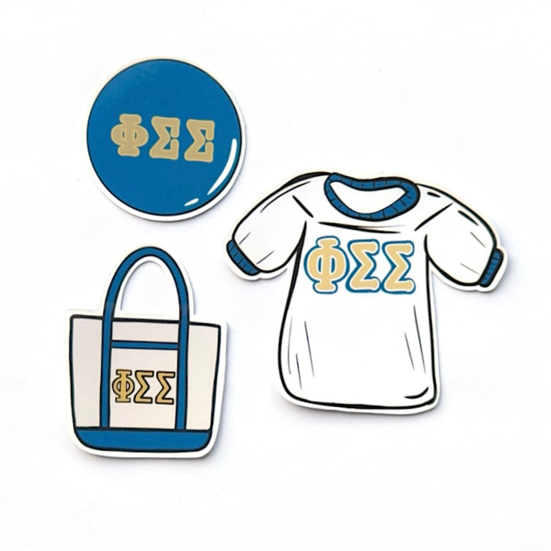 Bid Day Icons Sticker Set