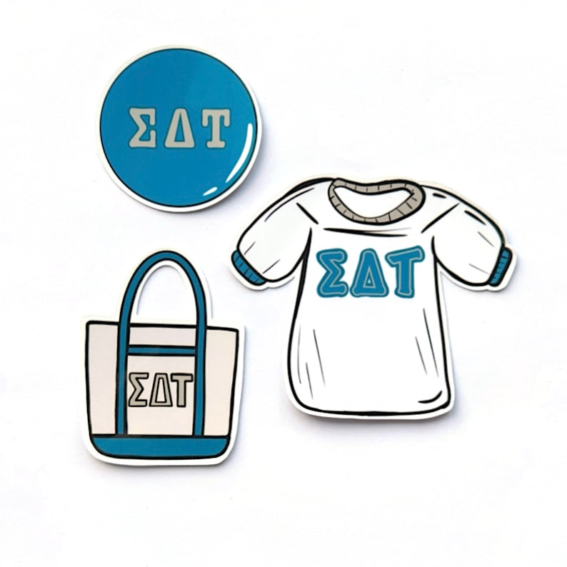 Bid Day Icons Sticker Set