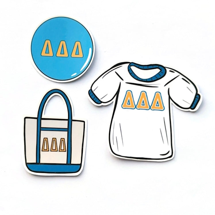 Bid Day Icons Sticker Set